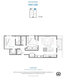  Floor Plan Unit 302 - North View