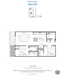  Floor Plan Unit 303 - West View
