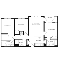 Floor Plan 3x3 L