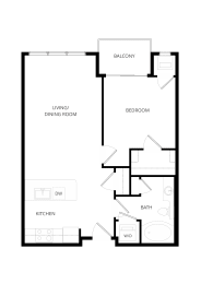  Floor Plan B1 1x1