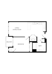  Floor Plan B13 1x1