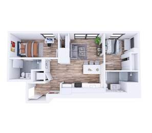 two bedroom two and a half bath town home