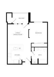 One Bedroom Floorplan