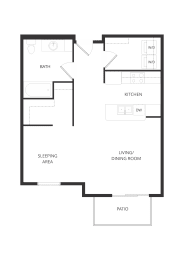 an illustration of a hypothetical floor plan of a house