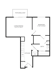 a floor plan of a house with an open floor plan