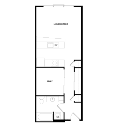bedroom floor plan | apartments for rent in brookhaven ga | the mille brook