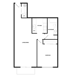 a black and white floor plan of a house