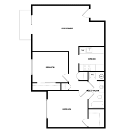 a black and white floor plan of a house
