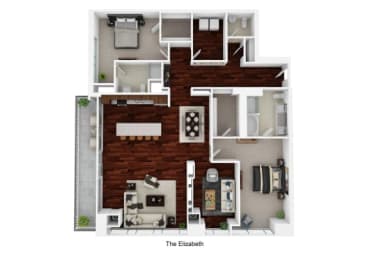 3d furnished floor plan | the edge at 450