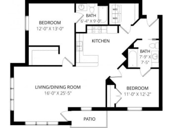  Floor Plan E.1 2x2