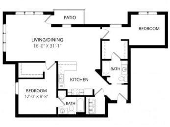  Floor Plan E.2 2x2