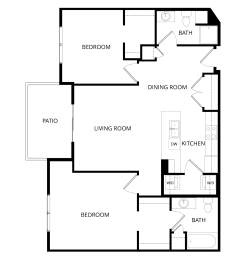  Floor Plan 2x2 Monterey