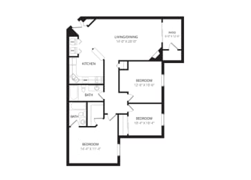 a floor plan of a house