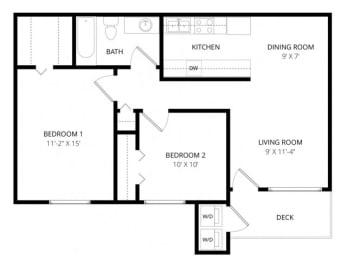  Floor Plan 2x1