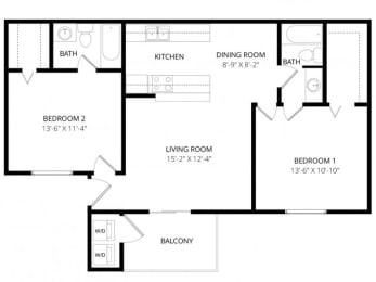  Floor Plan 2x2