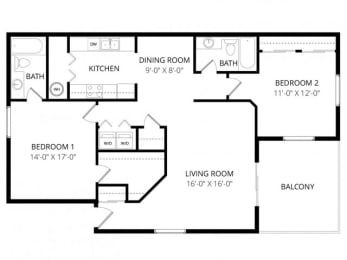  Floor Plan 2x2