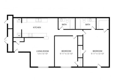  Floor Plan 2x2
