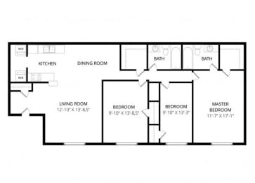  Floor Plan 3x2