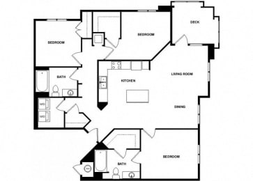a floor plan of a house