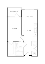  Floor Plan 1x1 F