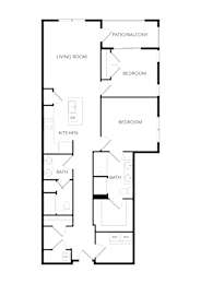  Floor Plan 2x2 B