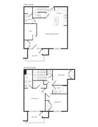 a floor plan of a house