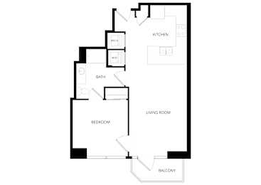 a floor plan of a house with an open floor plan