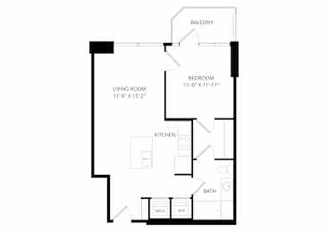 a floor plan of a house with an open floor plan