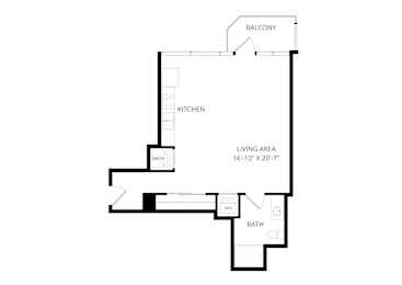 a floor plan of a house with an open floor plan