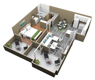 1 Bed 1 Bath Apartments 750 Sq.Ft. at Citrus Gardens Apartments Fontana, CA 92335