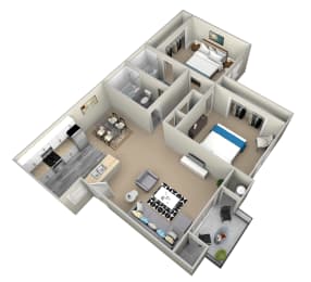 2 Bedroom Apartments 810 Sq.Ft. at Raintree Apartments in Highland, CA 92346