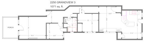 Grandview 2250  2 Bedroom 1 Bath at Integrity Cleveland Heights, Ohio, 44106