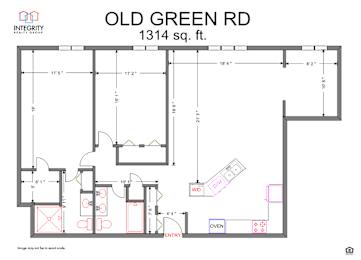 22DAR. , 2 Bedroom / 2 Bath, Den Renovated 1314 Sq. Ft Floor Plan at Old Green Place Apartments, Integrity Realty LLC, Ohio, 44122