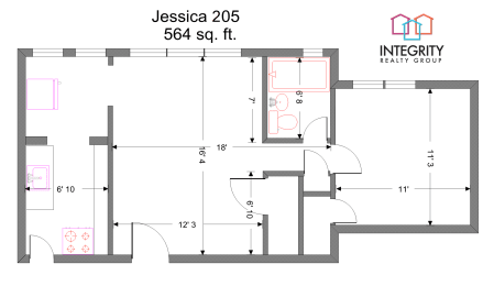 Jessica 1 Bedroom 1 Bath A at Integrity Cleveland Heights, Cleveland Heights
