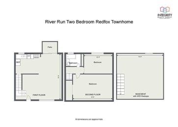 Two Bedroom Redfox Townhome 1,050 Sq.Ft. at River Run Apartments - RYDYL I LLC, Integrity Realty LLC, Warren, Ohio