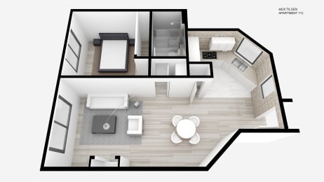 One Bedroom + One Bath
