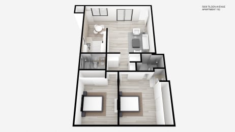 Two Bed + Two Bath