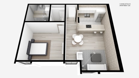 One Bed + One Bath