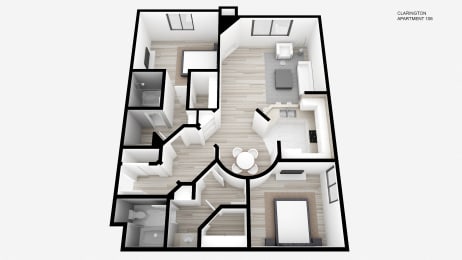 Two Bed + Two Bath