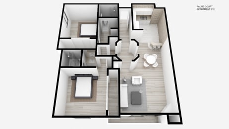 Two Bed + Two Bath