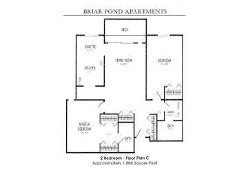 a floor plan for a home with two bedrooms and a baths