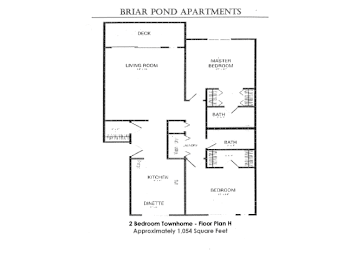 the floor plan of the bridal pond apartments