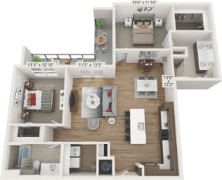 Floor Plan  a 2400 sq ft floor plan with a bedroom and a living room