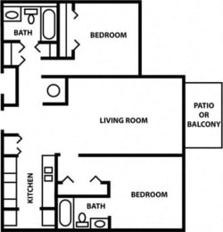 a floor plan of a living room with a bedroom and a bathroom