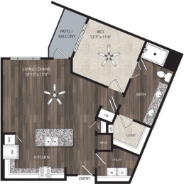 Floor Plan  a??? floor plan of a two story apartment with bedroom and bathroom