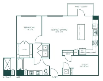 a blueprint of a floor plan with bedrooms and bathrooms