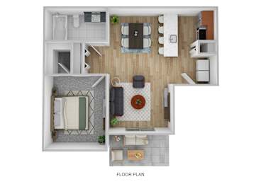 Floor Plan  the 1190 floor plan  studio with ensuite baths