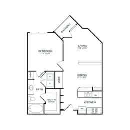 1 Bed | 1 Bath | 700 sqft | 5 Mockingbird Apartments