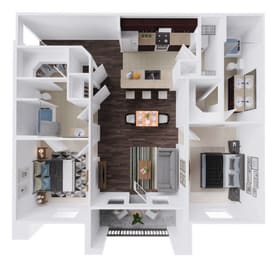 Floor Plan  a floor plan of the crossings at carlsbad apartments