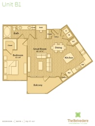  Floor Plan B1